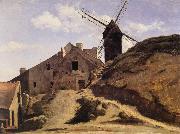 Corot Camille The Moulin of the Calette in Montmartre Sweden oil painting artist
